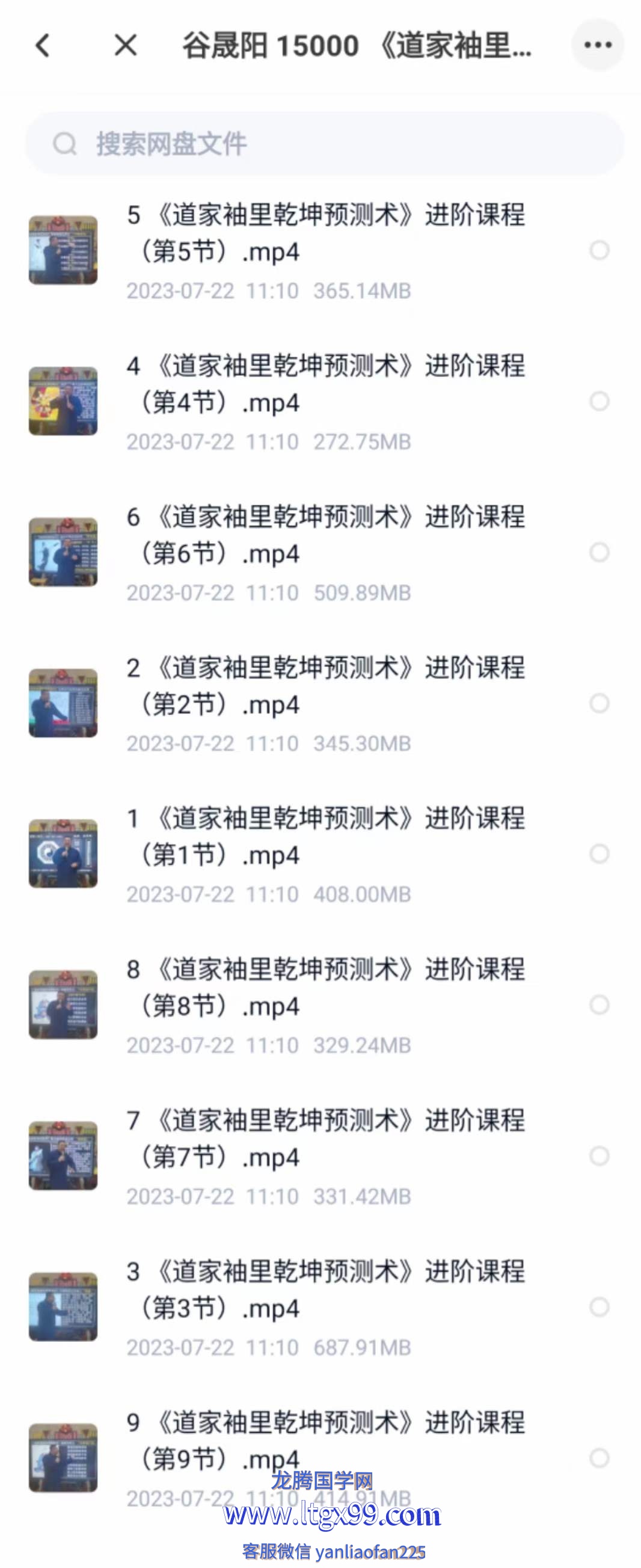 谷晟阳 道家袖里乾坤预测术 进阶课程（3天3夜精品小班课）