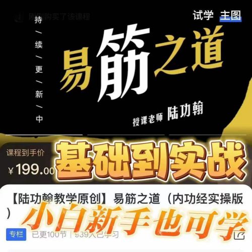陆功翰  教学原创 易筋之道