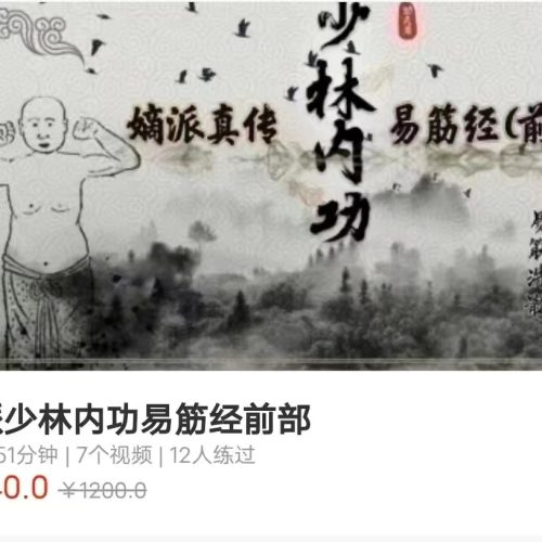 嫡派少林内功易筋经前部