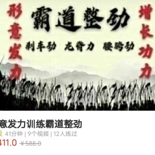 形意拳发力训练 霸道整劲