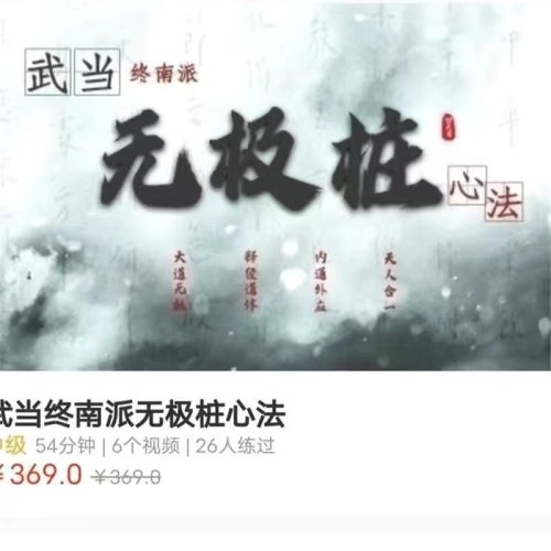 玄妙 武当终南派无极桩心法