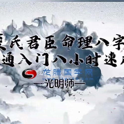 光明师亲授 夏氏君臣命理八字速通入门八小时速成