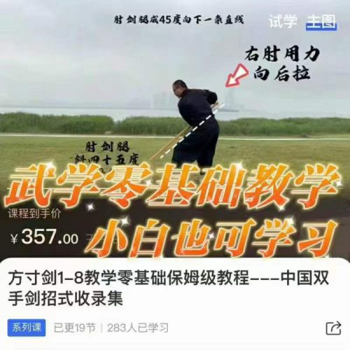 方寸剑 零基础保姆级教程—中国双手剑招式收录集