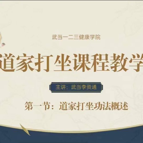 武当李资通 道家打坐 线上教学