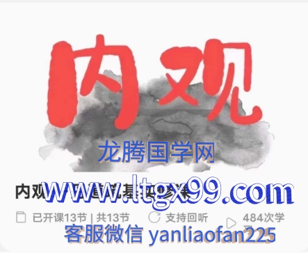 新吉聚能内观--丹道筑基实修课