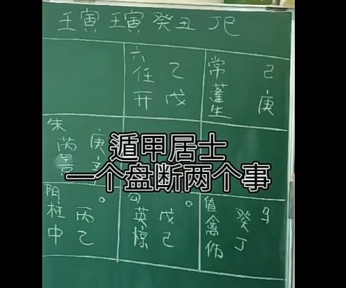 遁甲居士--庚子奇门课