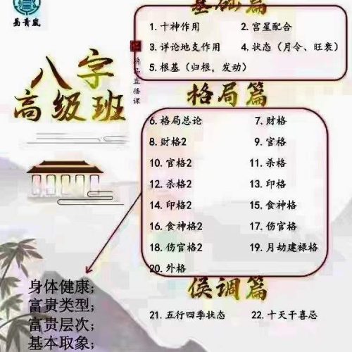 易青岚 八字初阶+高阶