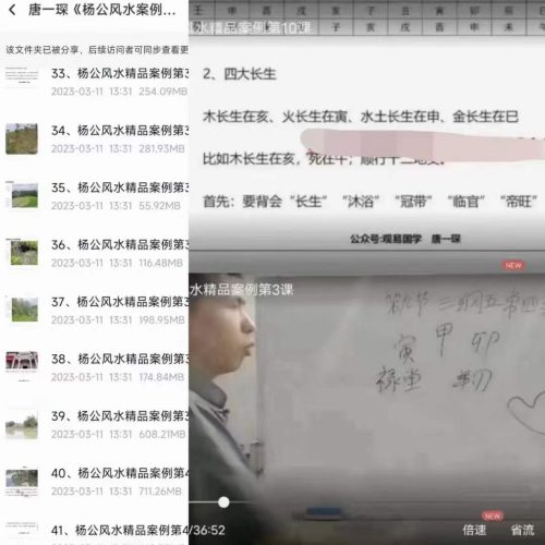 唐一琛 杨公风水案例课