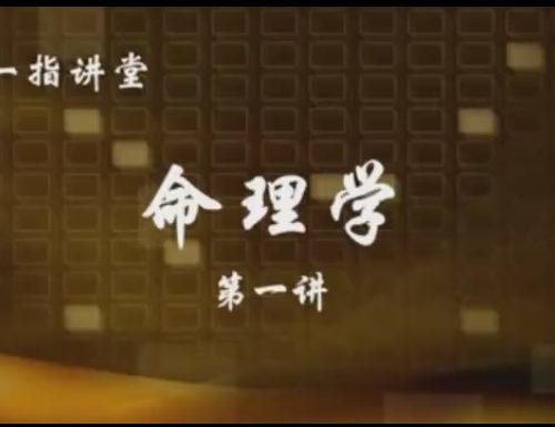 张一指--命理学