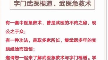 武医棍道经络疏通法