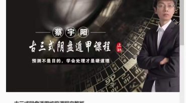 蔡宇阳 古三式阴盘遁甲终极课程完整版