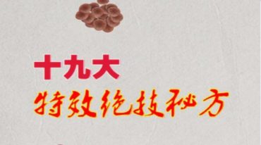 镇店之宝十九大特效绝密方