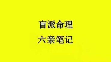 盲派命理六亲笔记