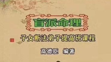 高德臣盲派命理子女断法录音24集12个小时加整理笔记86页