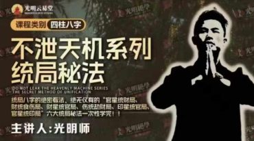 光明师《不泄天机系列统局秘法》视频一集