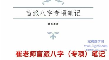 崔老师盲派八字（专项）笔记-.pdf
