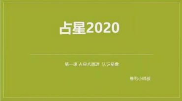 卷毛小师叔占星课程完整版