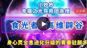 幸福食光 高维辟谷 家居辟谷实战教学 小玅玅心师亲授