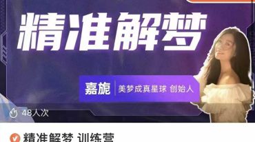 精准解梦 训练营