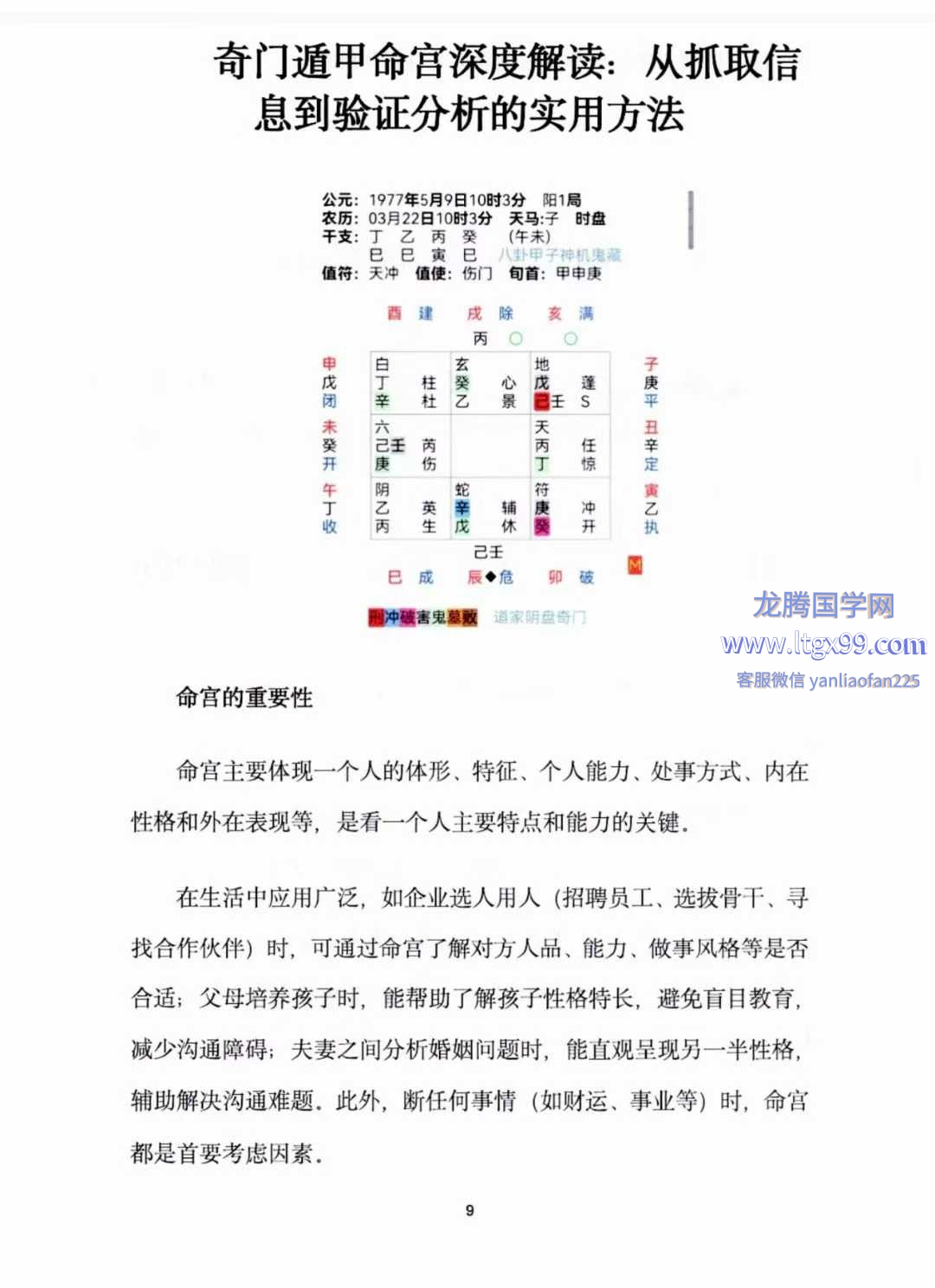 奇门遁甲应用全解实战案例深度剖析_龙腾国学网