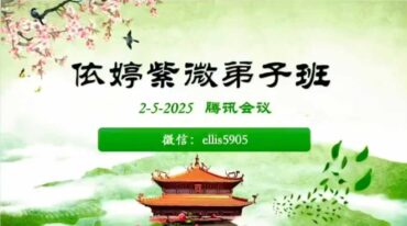 依婷紫微-弟子班2025 视频 带课件