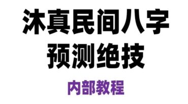 沐真民间八字预测绝技.pdf
