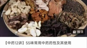 中药12讲55味常用中药药性及其使用视频