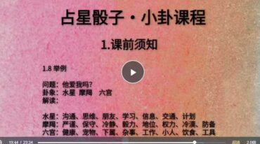 林珊老师7天解锁星象占卜的财富与情感密码 小卦占星骰子