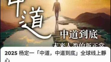 2025 杨定一 中道 中道到底 全球线上靜心