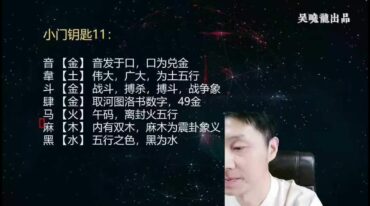 吴晓龙 秘传姓名预测学 21集