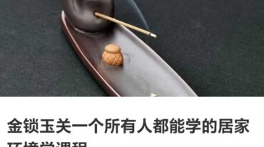 短书 金锁玉关一个所有人都能学的居家环境学课程