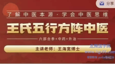 王海宽王氏五行方阵中医12期34节