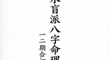 素水盲派八字命理1、2期合本