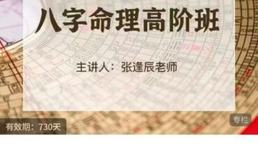 张逢辰八字命理基础班+高阶班