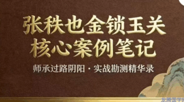 张秩也金锁玉关核心案例笔记珍藏版 原版pdf