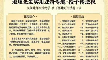 鹤韵 地理先生实用法符专题